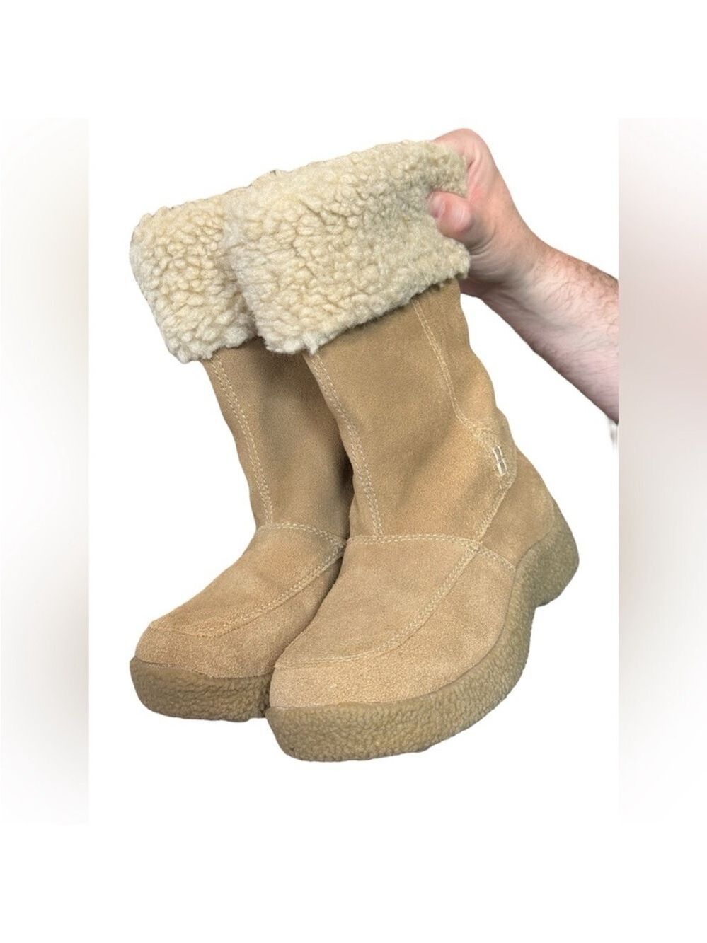 Tuesday Shearling Lined Suede Boots 7M - Picture 2 of 8